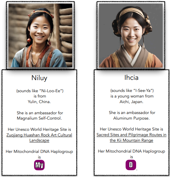 Niluy and Ihcia ambassadors for magnalum self-control and aluminum purpose